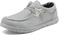 👟 fanture men's loafers & slip-ons sneakers - lightweight comfort u419xxxme002 10 gray, size 46 logo