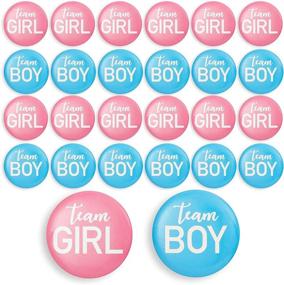 img 3 attached to Gender Reveal Button Pins Accessories