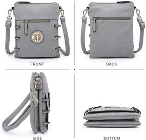 img 2 attached to Dasein Compartment Crossbody Lightweight Shoulder Women's Handbags & Wallets
