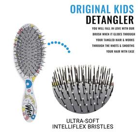 img 2 attached to 🦄 Wet Brush Kids Hair Brush - Unicorn Theme - Ultra-Soft IntelliFlex Bristles - Smoothly Detangle Tangles - Suitable for All Hair Types - Women, Men, Wet and Dry Hair