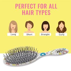 img 1 attached to 🦄 Wet Brush Kids Hair Brush - Unicorn Theme - Ultra-Soft IntelliFlex Bristles - Smoothly Detangle Tangles - Suitable for All Hair Types - Women, Men, Wet and Dry Hair