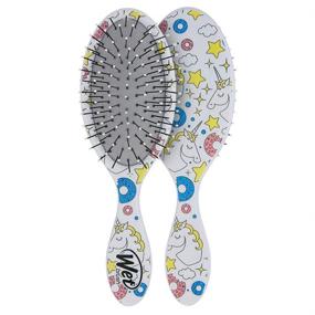 img 3 attached to 🦄 Wet Brush Kids Hair Brush - Unicorn Theme - Ultra-Soft IntelliFlex Bristles - Smoothly Detangle Tangles - Suitable for All Hair Types - Women, Men, Wet and Dry Hair