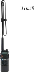 img 2 attached to Складная антенна 31 5-дюймовая длинная складная антенна Kenwood Baofeng