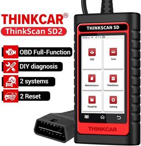 img 4 attached to 🔍 THINKCAR OBD2 Code Reader with 28 Reset Options (2 Free Selectable), Thinkscan SD2 Full OBD Function, ABS SRS Scanner Tool, Automotive Car Diagnostic Scan Creader, WiFi with Free Lifetime Updates (2-System + 2 Reset)