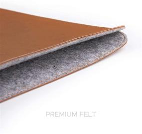 img 1 attached to 🖥️ Удобный чехол для ноутбука Comfyable 13 дюймов для MacBook Pro M1 2016-2020 и Mac Air 2020 - чехол из искусственной кожи, коричневый
