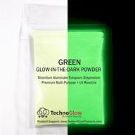 green glow powder 100 150 microns logo