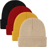 🧣 cooraby winter warm soft knit beanie cap - unisex hat for men and women logo