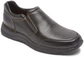 img 4 attached to Rockport Mens Double Black Slip Men's Shoes and Loafers & Slip-Ons