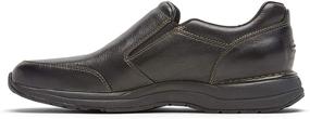 img 1 attached to Rockport Mens Double Black Slip Men's Shoes and Loafers & Slip-Ons