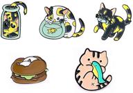 cute cartoon enamel brooch pins for women, girls, and children - decorative lapel pins for clothing, bags, and more logo
