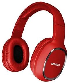 img 4 attached to 🎧 Toshiba RZE-BT160H(R): Наушники с Bluetooth над ушами, беспроводные наушники с микрофоном, длительное время работы от аккумулятора и диапазон действия 30FT