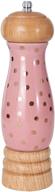 🎀 stylish pink polka dot ceramic pepper mill by kamenstein: a touch of elegance to your dining experience logo