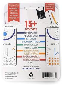 img 2 attached to 📏 Sketchmark GEN II Stainless Steel: The Ultimate Bookmark Stencil for Bullet Journaling, Sketching, and Designing