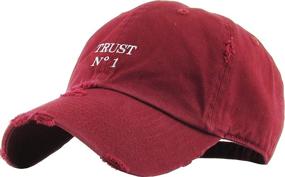 img 4 attached to 🧢 Dad Hat - Vintage Cotton Baseball Cap with Adjustable Strap, Trust No One, Hustle Savage Vibe