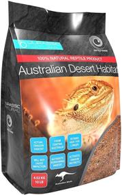 img 3 attached to Enhance Your Reptile's Habitat with JurassicNatural Australian Desert Dragon Substrate for Bearded Dragons and Lizards - 10lb, Red