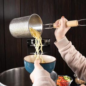 img 1 attached to MyLifeUNIT Spaghetti Strainer Stainless Noodle