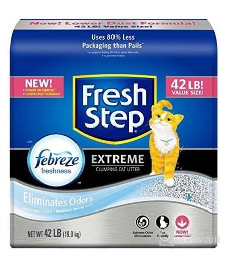 img 1 attached to Powerful Clumping Cat Litter 🐱 with Febreze Scent by Fresh Step review by Summer Hendricks