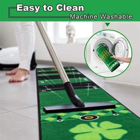 img 1 attached to 🏌️ Golf Putting Mat for Indoor Practice - Improve Putt Accuracy with this Green Mat