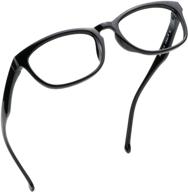 lifeart blue light blocking glasses: protect eyes from digital eyestrain, ideal for computer, gaming, & tv use, unisex anti glare design (black, no magnification) logo