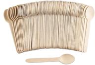 🌱 eco-friendly disposable wooden spoons - 100% natural, biodegradable, and compostable party cutlery - pack of 100 logo