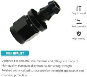 img 3 attached to Straight Hose Fitting Adapter Black