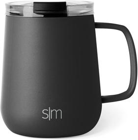 img 4 attached to Simple Modern Insulated Coffee Mug With Handle Stainless Steel Voyager Travel Cup With Clear Flip Lid 10Oz (300Ml) Mug W/Handle Food Service Equipment & Supplies