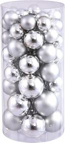 img 1 attached to 🎄 Vickerman 1.5"-2" Silver Shiny and Matte Ball Ornaments, 50 per Box: Add Sparkle to Your Holiday Decor!