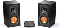 klipsch r-15pm powered monitor - black (pair) with gate playfi gateway for wireless multiroom streaming logo