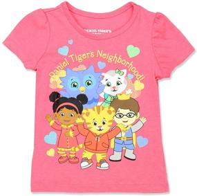 img 4 attached to 🐯 Adorable and Comfortable Daniel Tiger Toddler Sleeve T Shirt for Girls