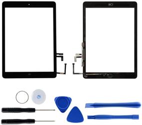 img 4 attached to 📱 Premium Black iPad Air 1st Gen A1474 A1475 A1476 Touch Screen Digitizer Replacement Kit with Home Button - 9.7 Inches Front Glass Repair