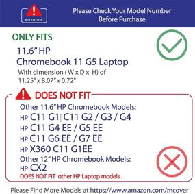 img 2 attached to 📱 mCover iPearl Clear Hard Shell Case for 2016 HP Chromebook 11 G5 / V011DX / V012NR (11.6") - Not Compatible with Older HP Chromebook 11 G1 / G2 / G3 / G4 / G4 EE Models