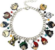 dianvivi anime cartoon hero academia 🎁 charm bracelet gifts for girls and women logo