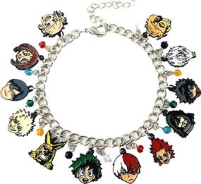 img 4 attached to DianViVi Anime Cartoon Hero Academia 🎁 Charm Bracelet Gifts for Girls and Women
