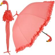 полноразмерный стоячий зонт giftcraft «фламинго» логотип