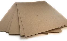img 2 attached to 📦 High-Quality 22 Point Brown Chipboard - Pack of 25, 8.5 x 11 inches