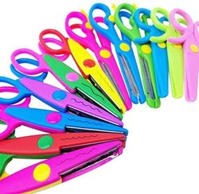 img 4 attached to 📚 M-jump Scrapbooking Edger Scissors – Set of 12 Decorative Edge Scissors for Scrapbook Album, Paper Crafts, Stamps, and Cards