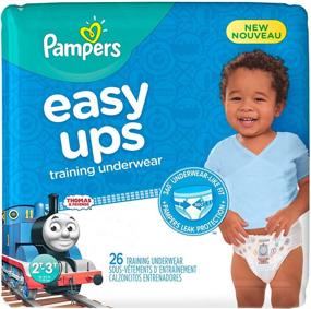 img 1 attached to Pampers Easy Ups Training Pants Size 4 - 2T-3T, JUMBO Pack - Disposable Diapers for Boys - 26 Count