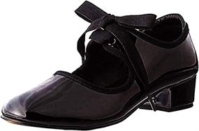 img 4 attached to 👠 Stylish and Versatile Danzcue Adult Patent Flexibale Tap Shoes - A Perfect Choice for Tap Dancers!