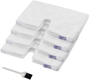 img 4 attached to 🧽 Premium Microfiber Cleaning Pads for Shark Steam Pocket Mop S3500 Series S3550 S3501 S3601 S3601D S3901 S3801 S3801CO (White) - Replacement option (S3501-White)