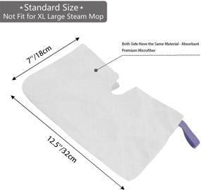 img 1 attached to 🧽 Premium Microfiber Cleaning Pads for Shark Steam Pocket Mop S3500 Series S3550 S3501 S3601 S3601D S3901 S3801 S3801CO (White) - Replacement option (S3501-White)
