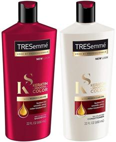 img 1 attached to Tresemme Pro Collection Haircare - Keratin Smooth Color - Moroccan Oil - Shampoo & Conditioner Set - 22 FL OZ (650 mL) Bottles - Complete Haircare System