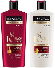 img 2 attached to Tresemme Pro Collection Haircare - Keratin Smooth Color - Moroccan Oil - Shampoo & Conditioner Set - 22 FL OZ (650 mL) Bottles - Complete Haircare System