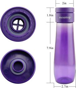 img 3 attached to 🚰 mountop Smart Water Bottle: Reminder, Intake Tracker, Leak-Proof, BPA-Free - 500ml/17oz