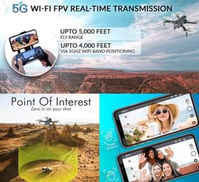 img 1 attached to 🚁 Contixo F35 GPS Drone: 4K UHD Camera, 2-Axis Gimbal, 5G WiFi FPV, Brushless Quadcopter for Adults - Includes 64GB SD Card & Carrying Case