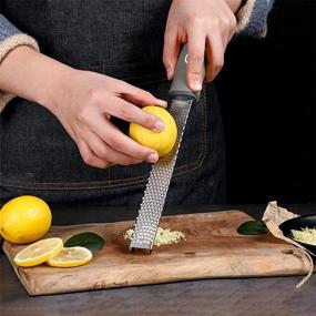 img 2 attached to Lemon Zester Cheese Grater Vegetables Kitchen & Dining for Kitchen Utensils & Gadgets