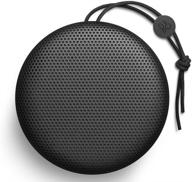 b&amp;o play a1 portable bluetooth speaker: superior sound quality in sleek black design - one size fits all logo