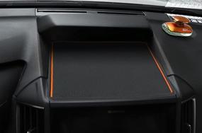 img 3 attached to 🧼 Custom Interior Non-Slip Dust Dashboard Liner Pad (Orange) for Subaru Forester Accessories 2019-2021, Subaru Crosstrek 2018-2021, and Impreza 2017-2021 - INTGET Upgraded Dash Dashboard Mat