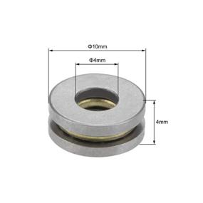 img 2 attached to Uxcell F4 10M Miniature Bearings Washers
