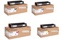 🖨 ricoh sp c250dn sp c250sf toner set - genuine ricoh 4 color oem (2,300 yield each) - 407539, 407540, 407541, 407542 logo