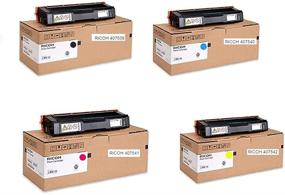 img 2 attached to 🖨 Ricoh SP C250DN SP C250SF Toner Set - Genuine Ricoh 4 Color OEM (2,300 Yield Each) - 407539, 407540, 407541, 407542